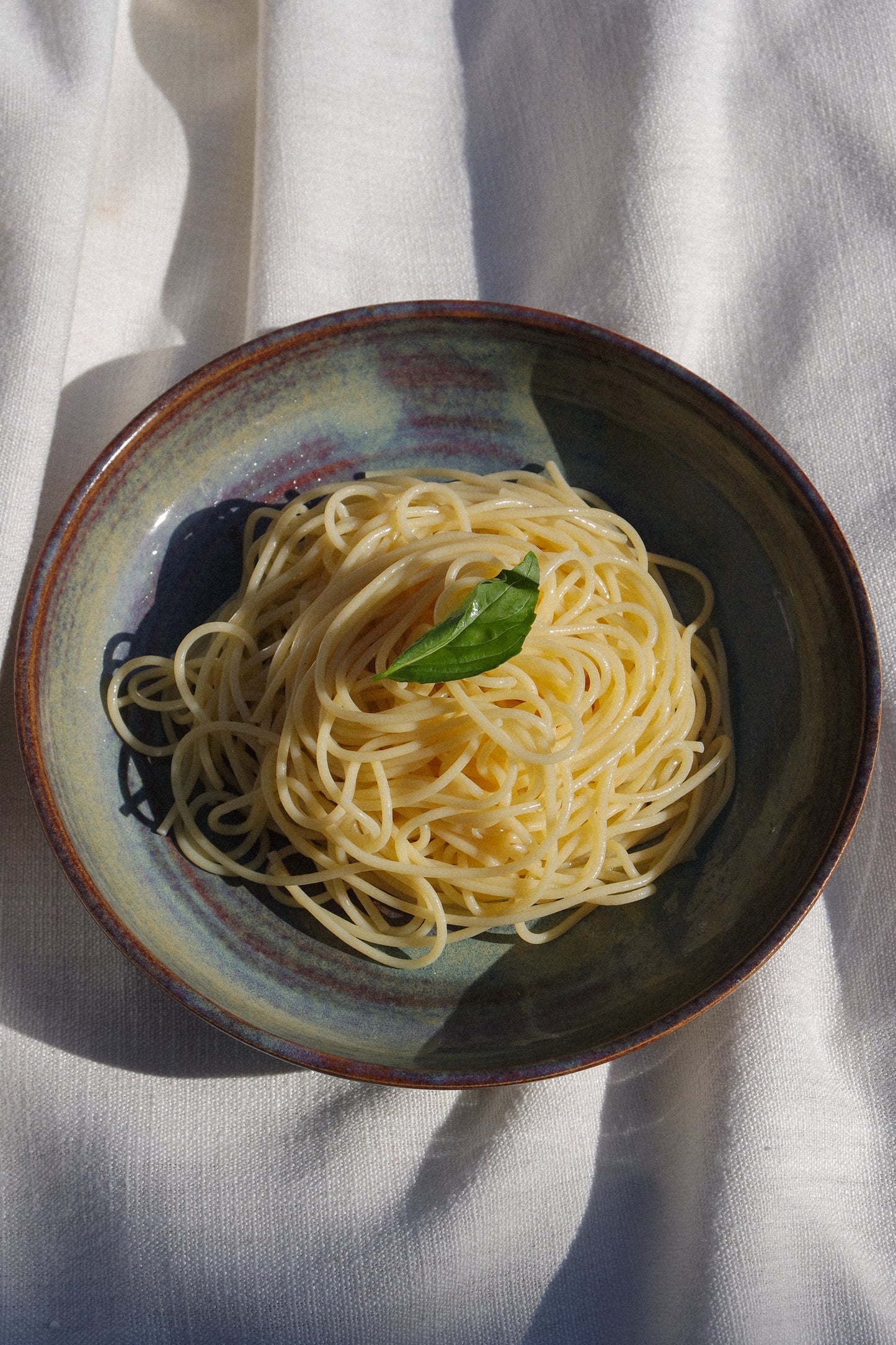 Pasta Bowl “Blate” | Drippy Blue Brown large