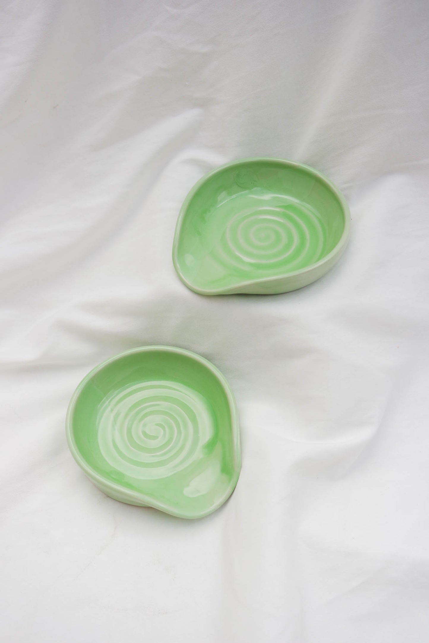 Spoon Rest | Green Swirl