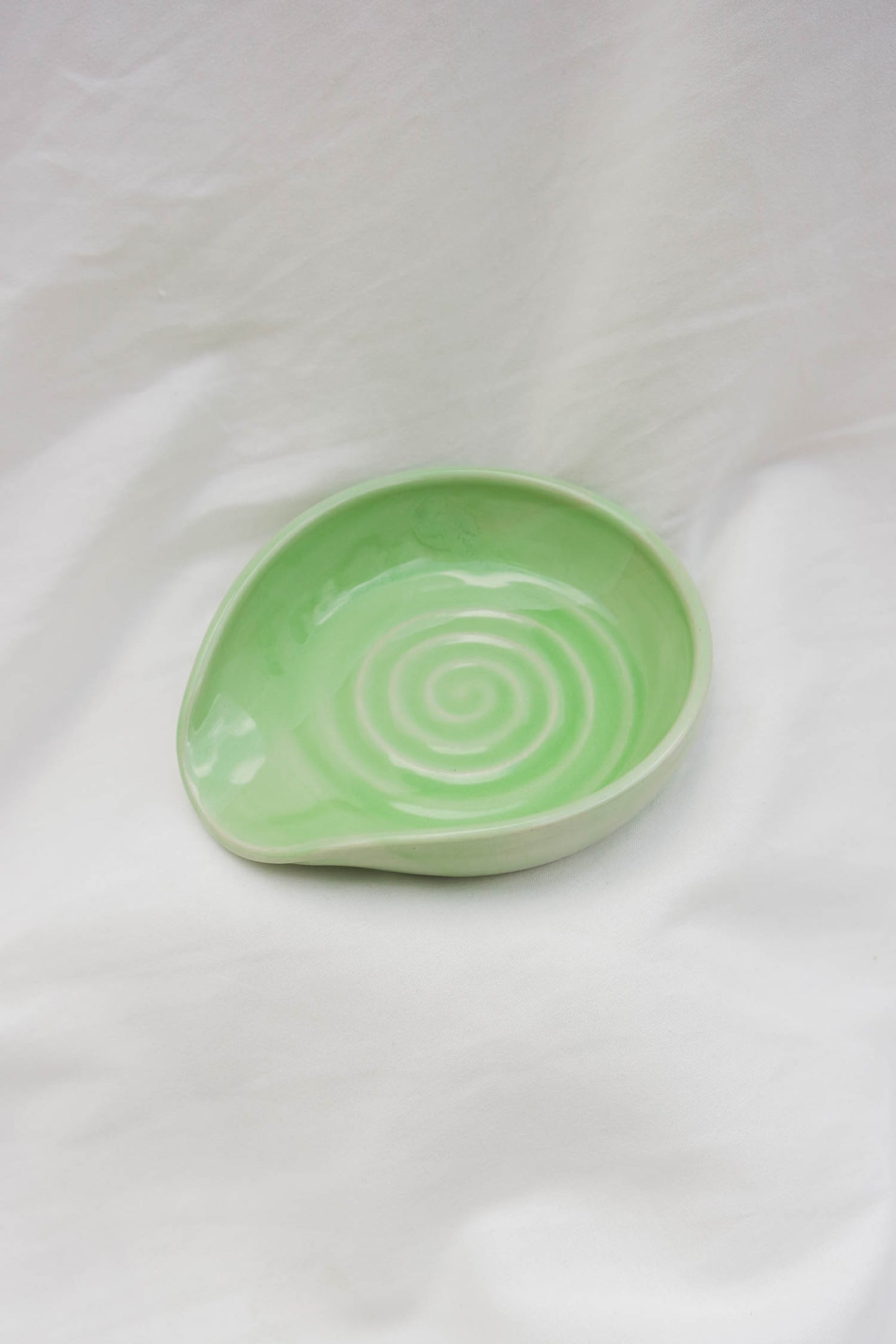 Spoon Rest | Green Swirl