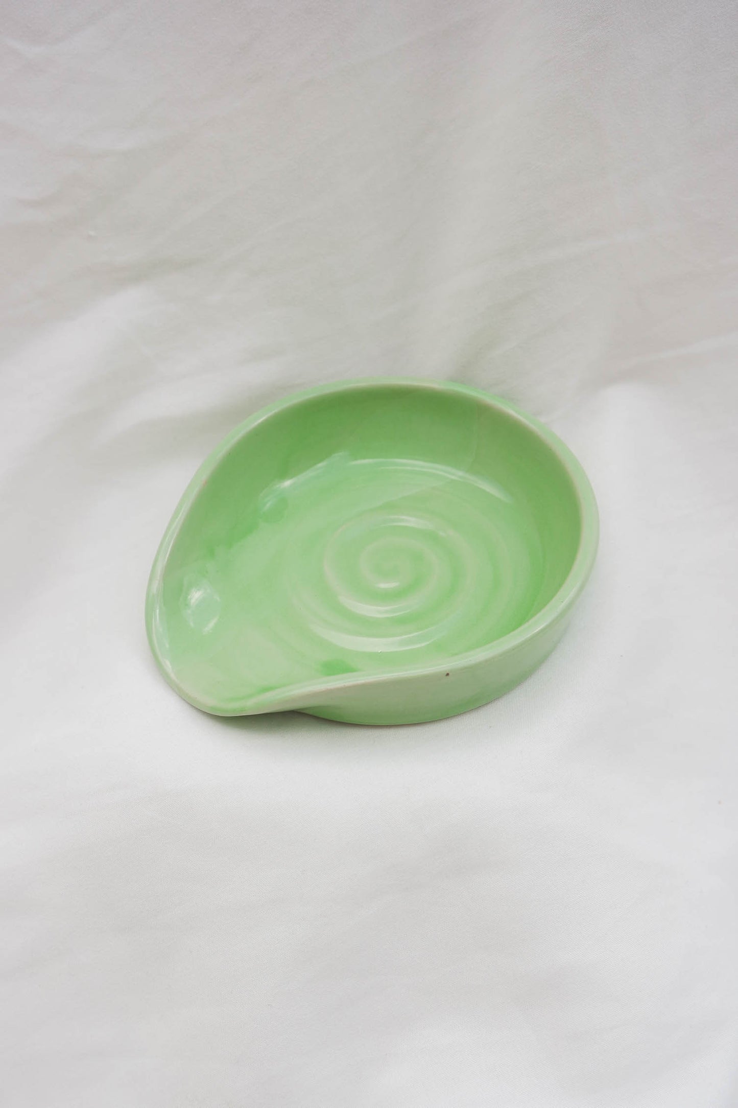 Spoon Rest | Green Swirl