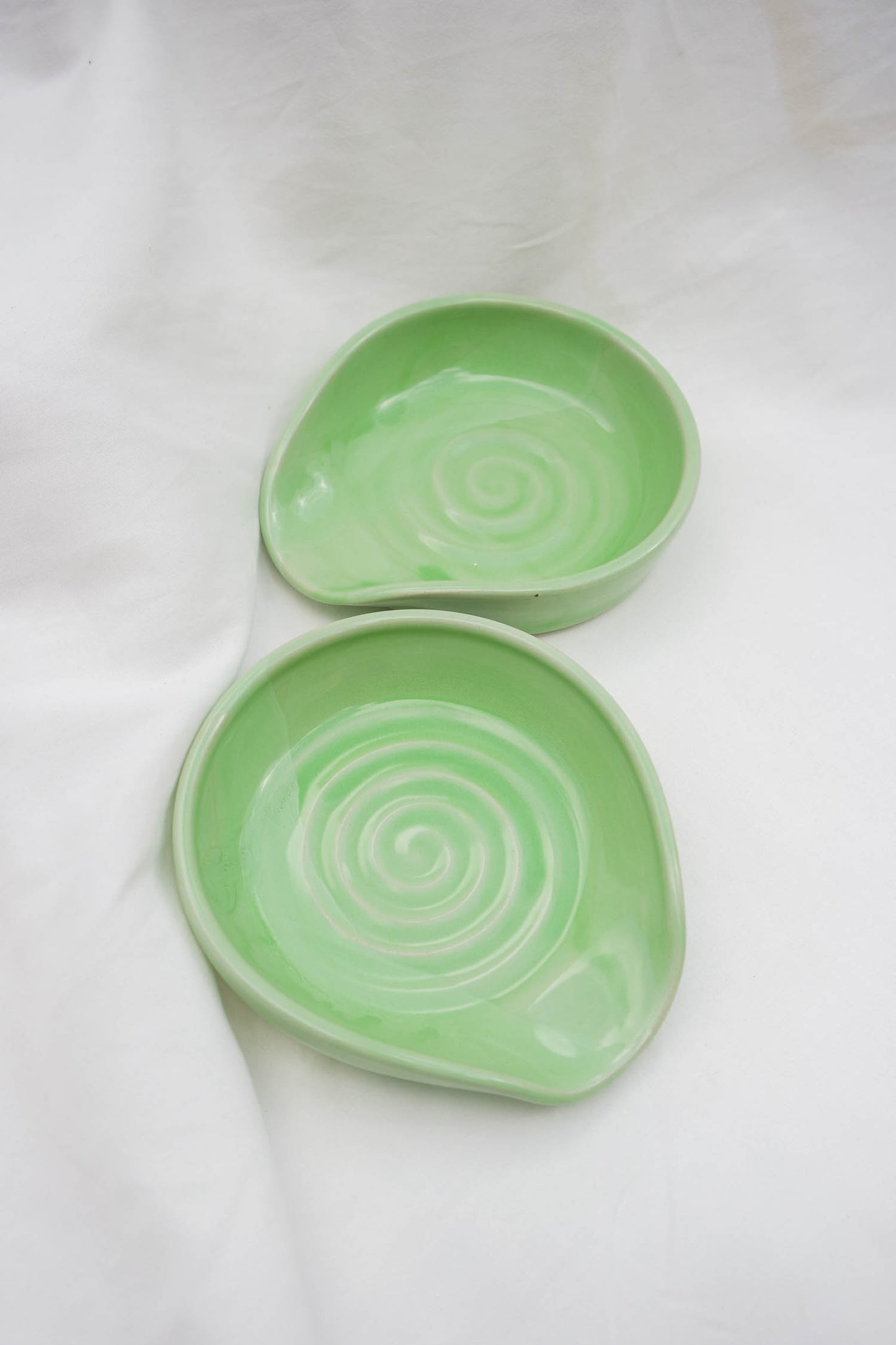 Spoon Rest | Green Swirl
