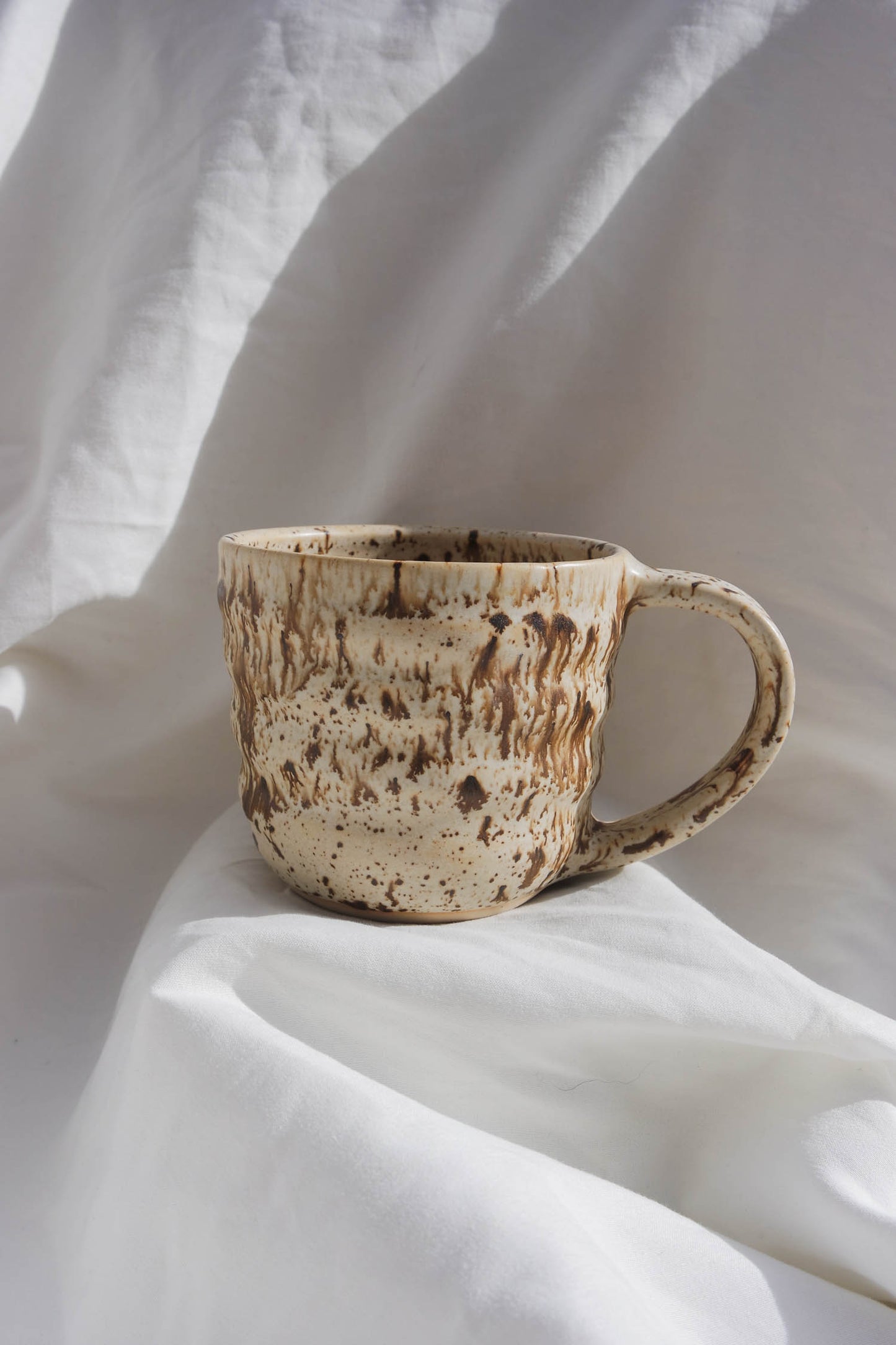 Tall Swirl Mug | Coffee Fleck Variation