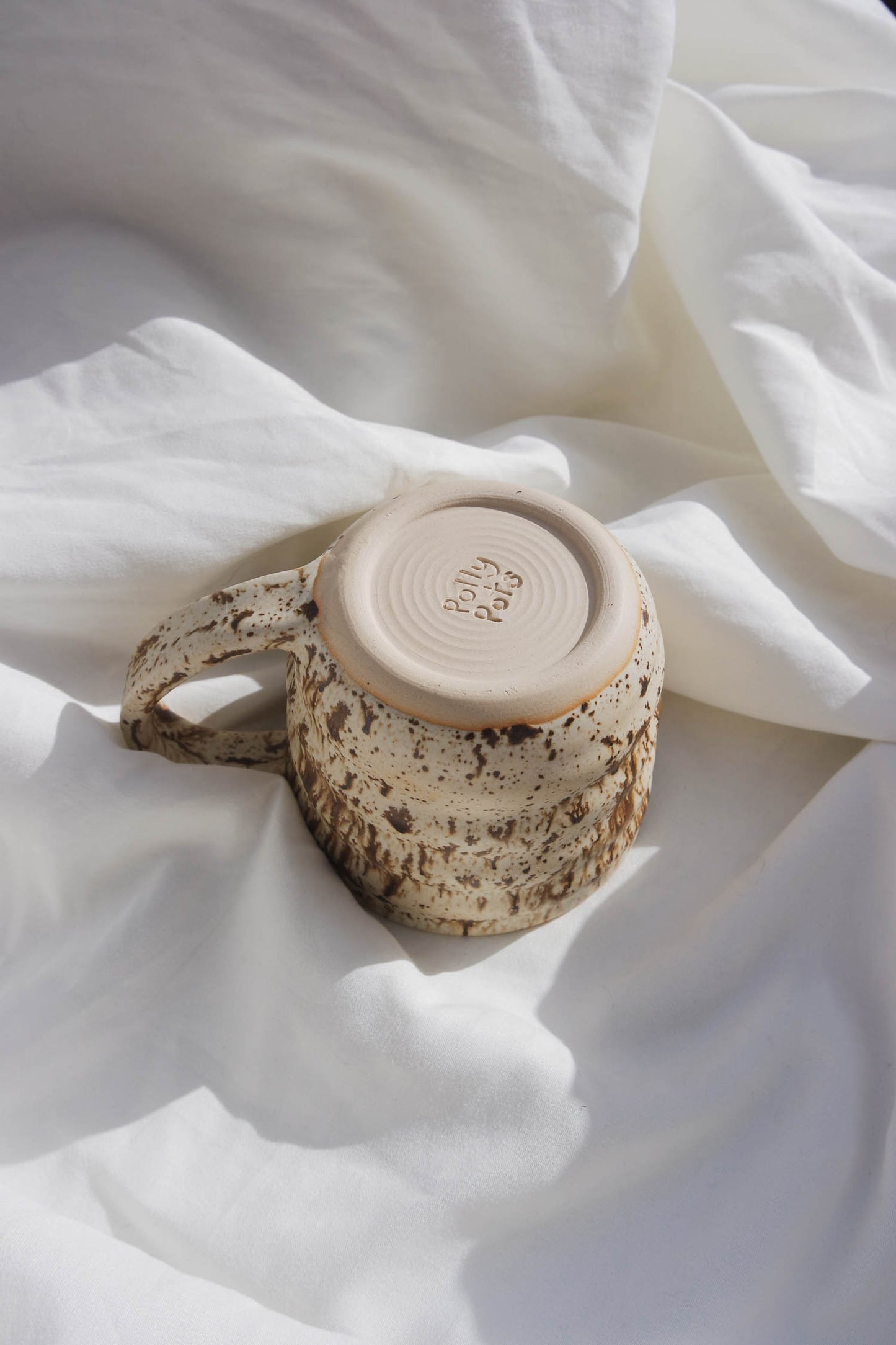 Tall Swirl Mug | Coffee Fleck Variation