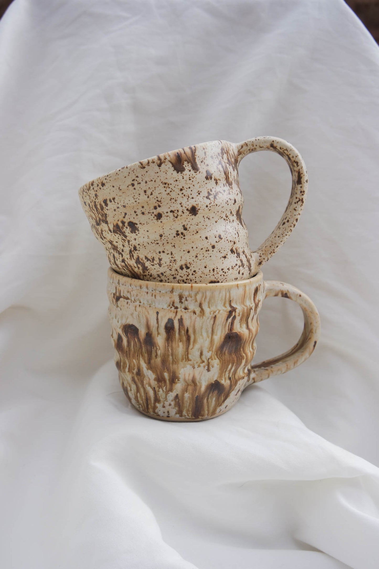 Tall Swirl Mug | Coffee Fleck Variation