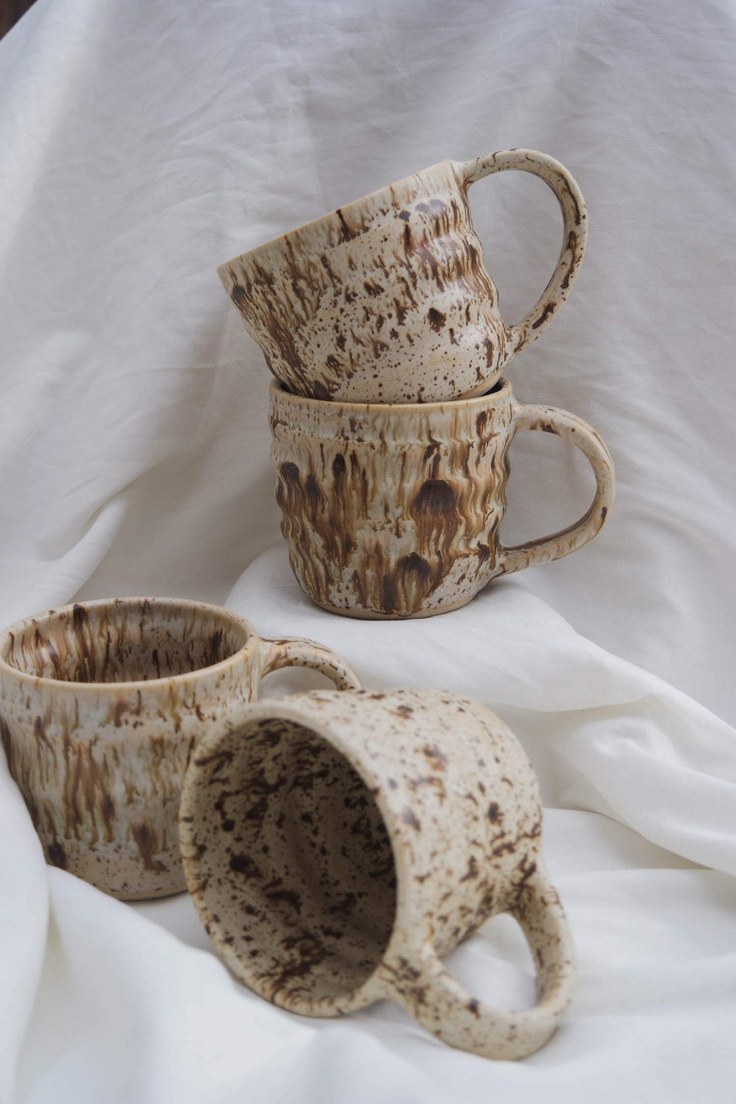 Tall Swirl Mug | Coffee Fleck Variation