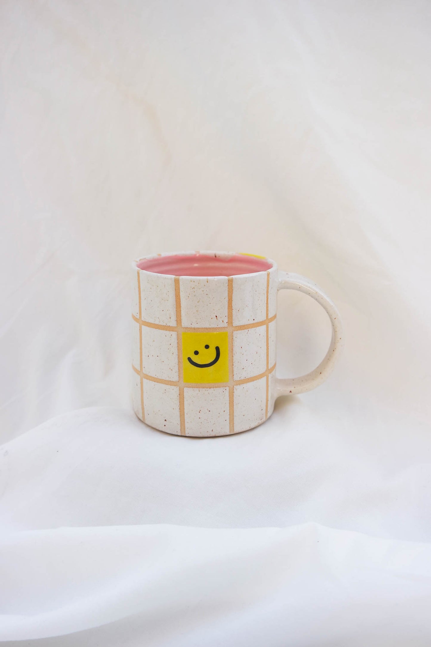 Smiley Large Mug (Pink)