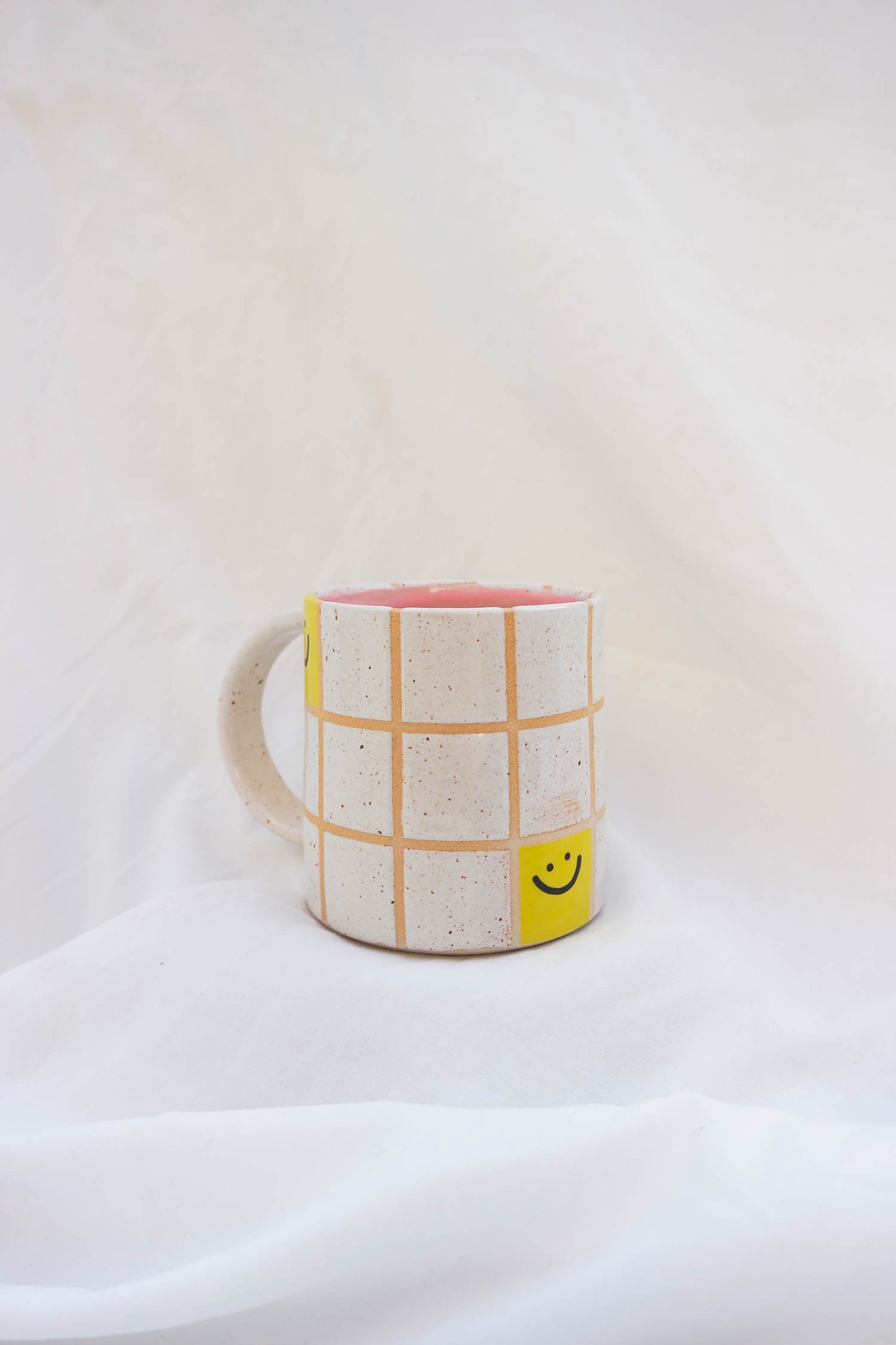 Smiley Large Mug (Pink)