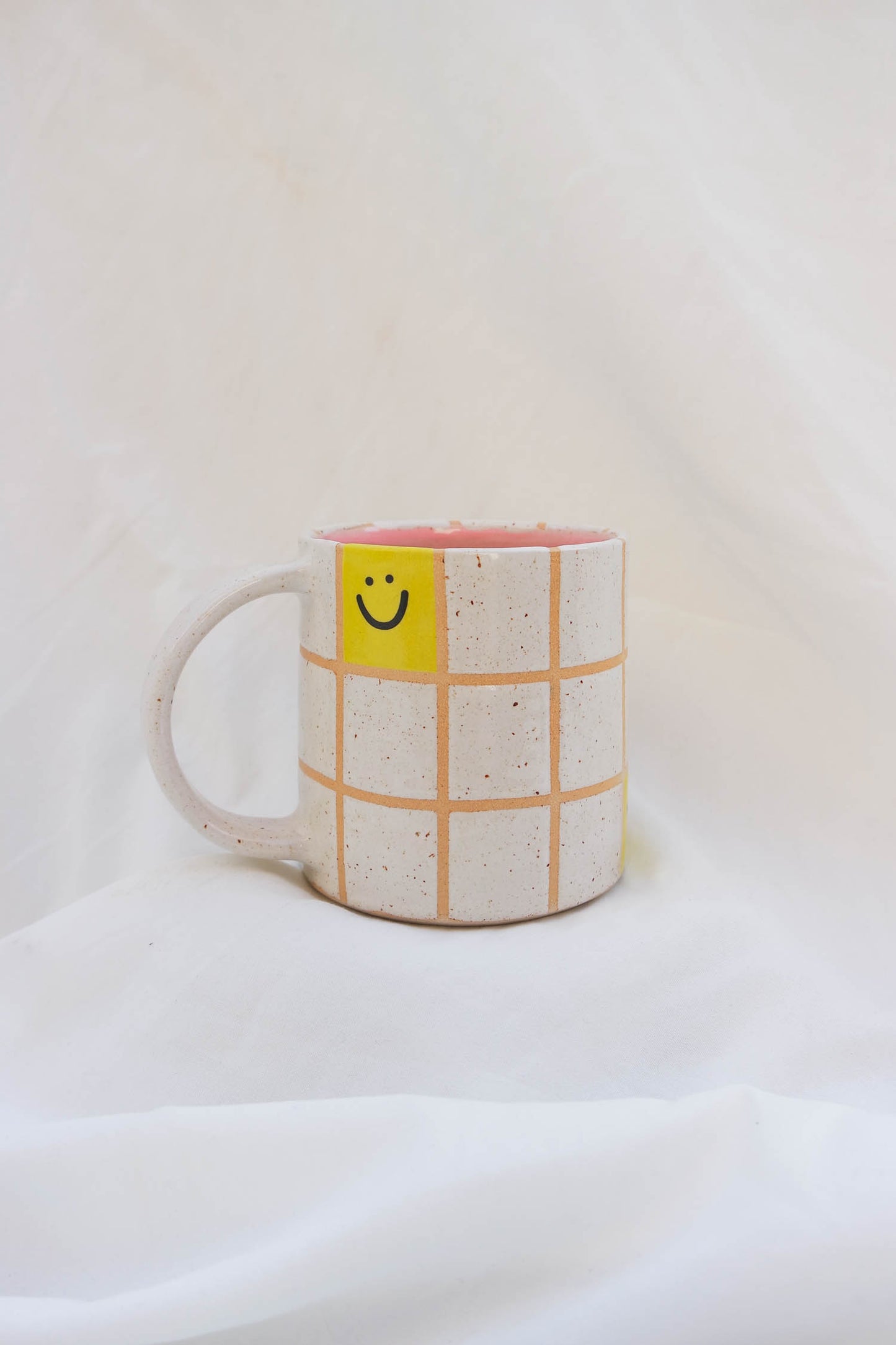 Smiley Large Mug (Pink)
