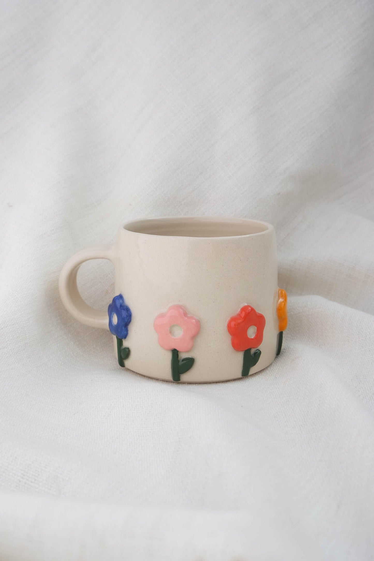 Custom Flower Puff Stem Mug