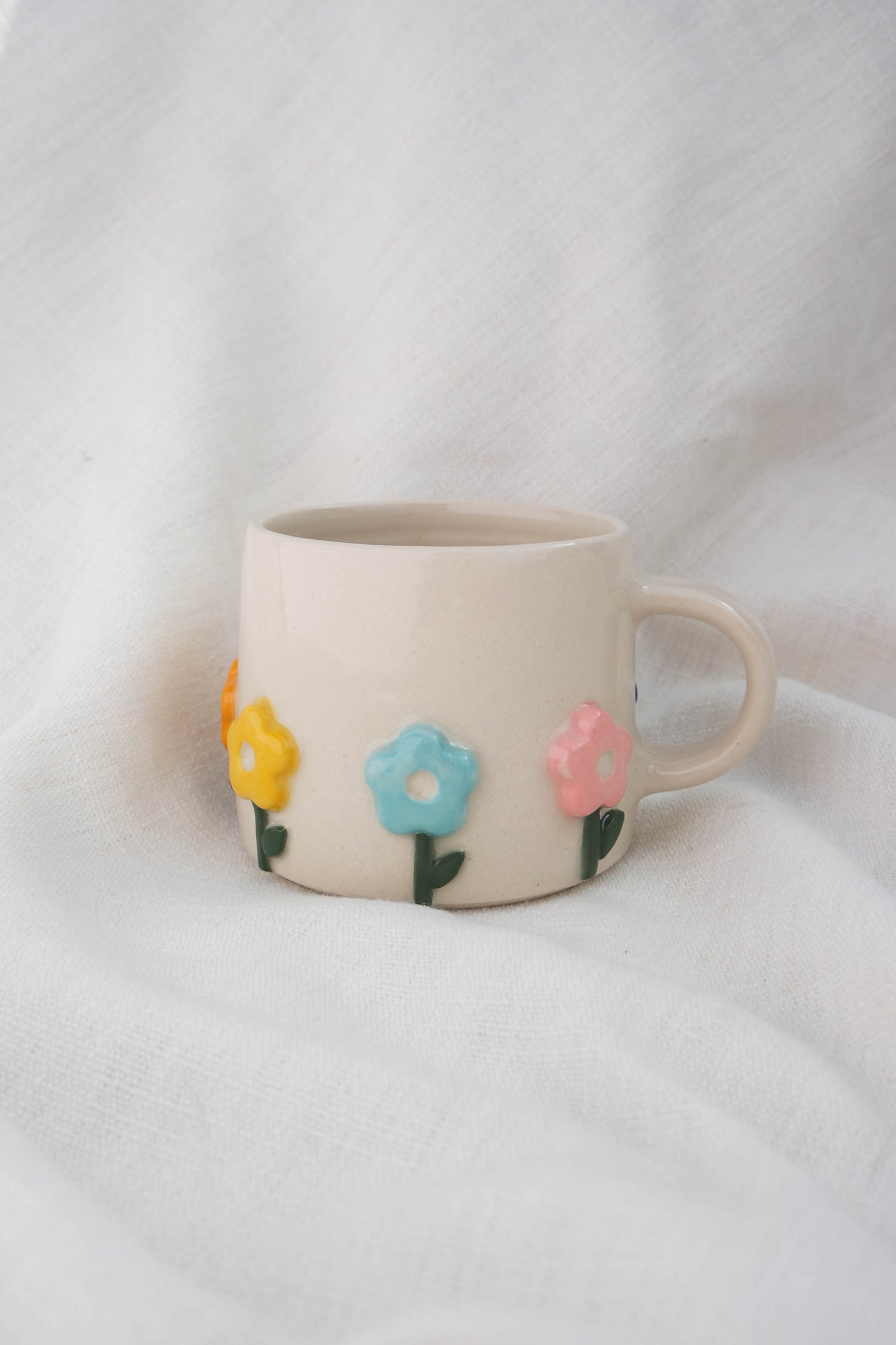 Custom Flower Puff Stem Mug