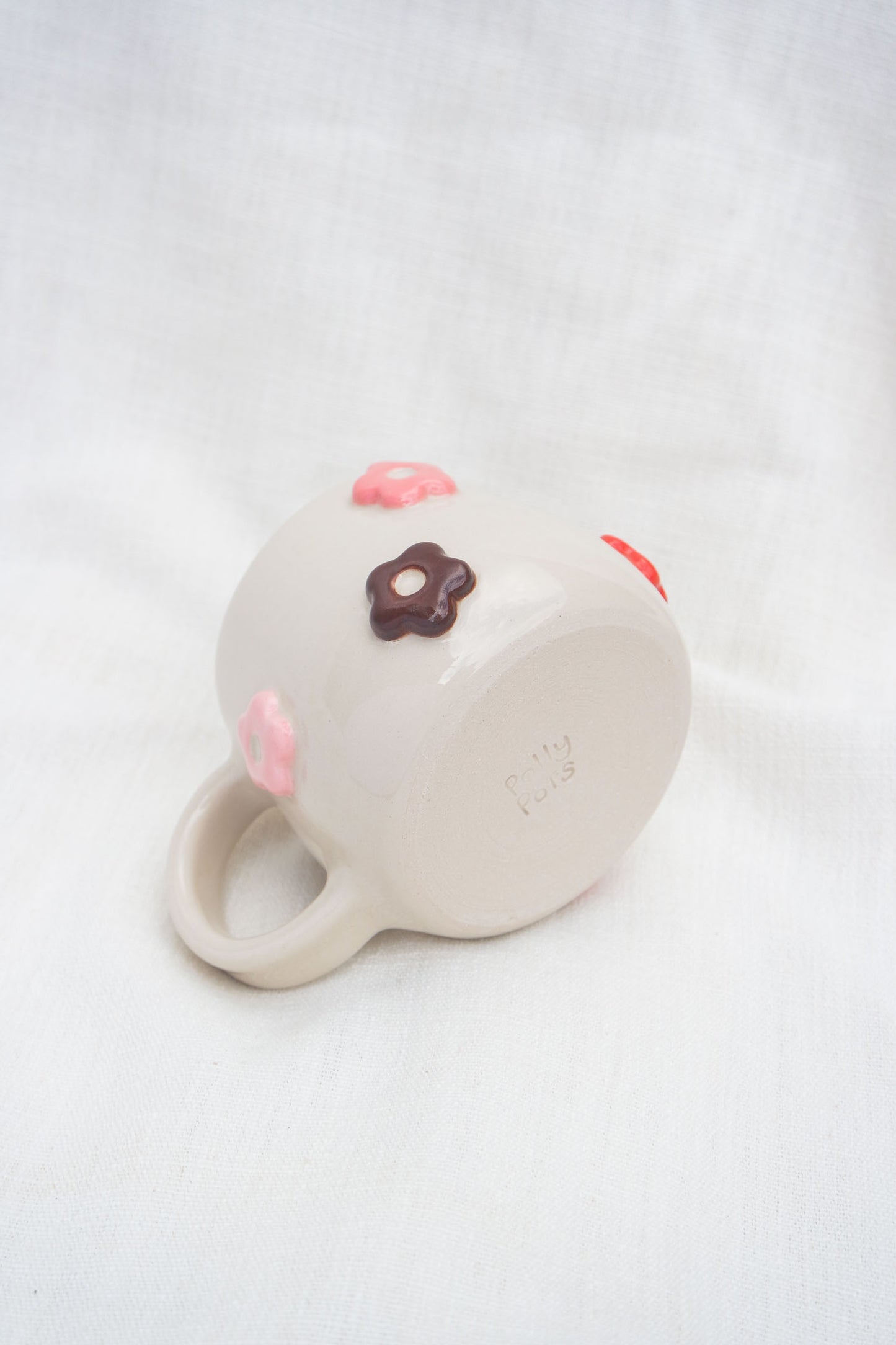 Flower Puff Scatter Mug | Warm Tones