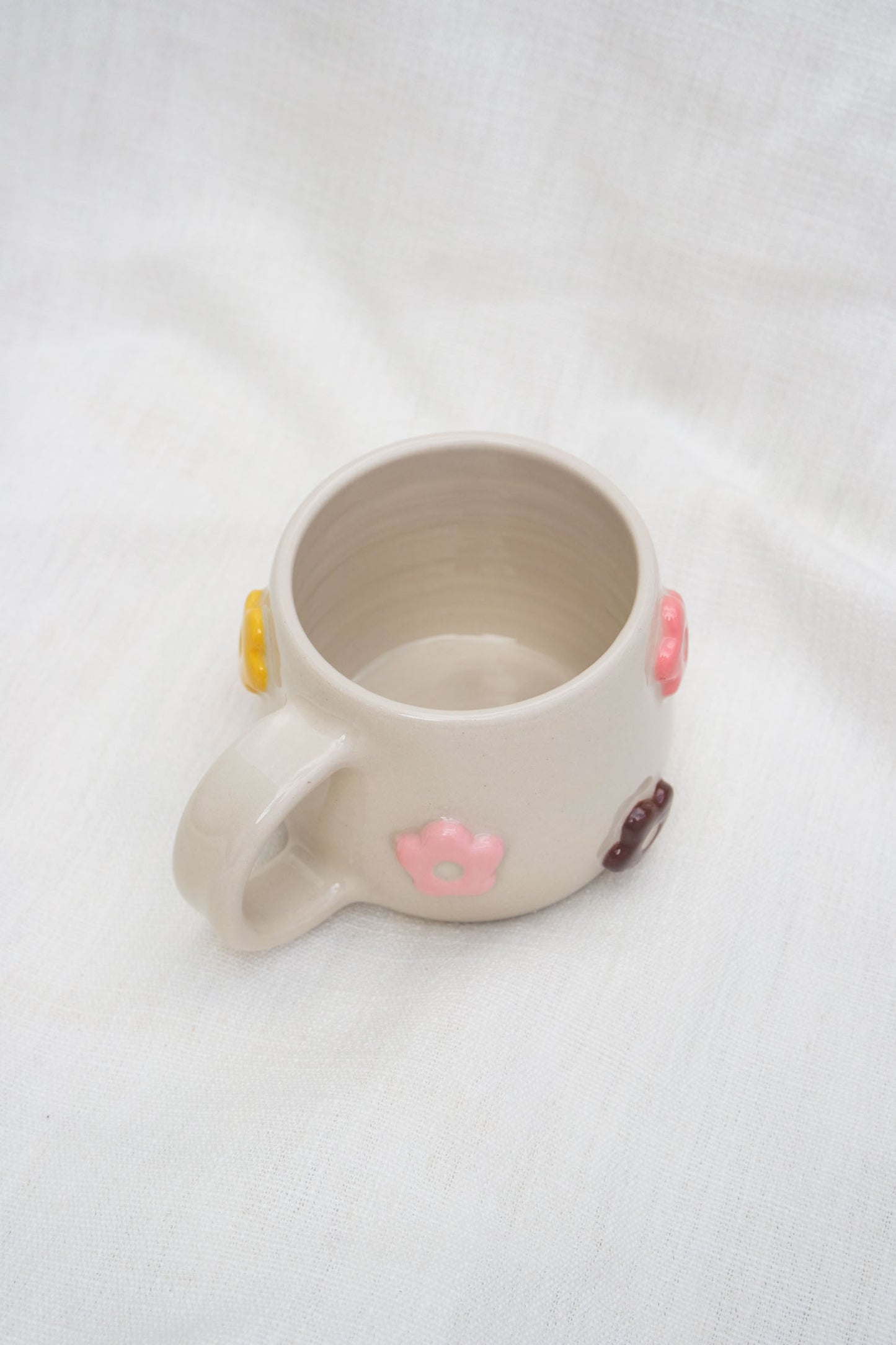 Flower Puff Scatter Mug | Warm Tones