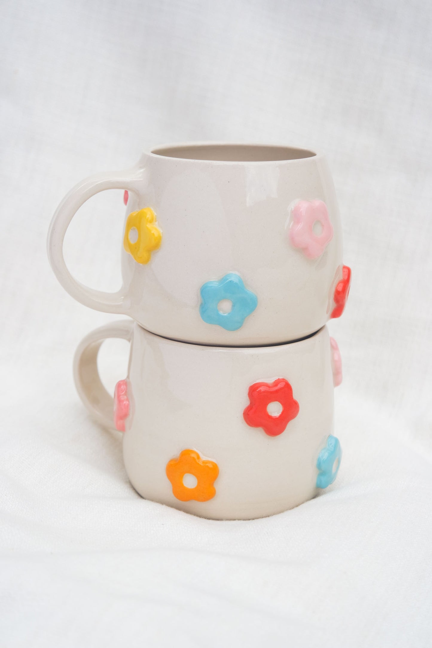 Flower Puff Scatter Mug | Multi