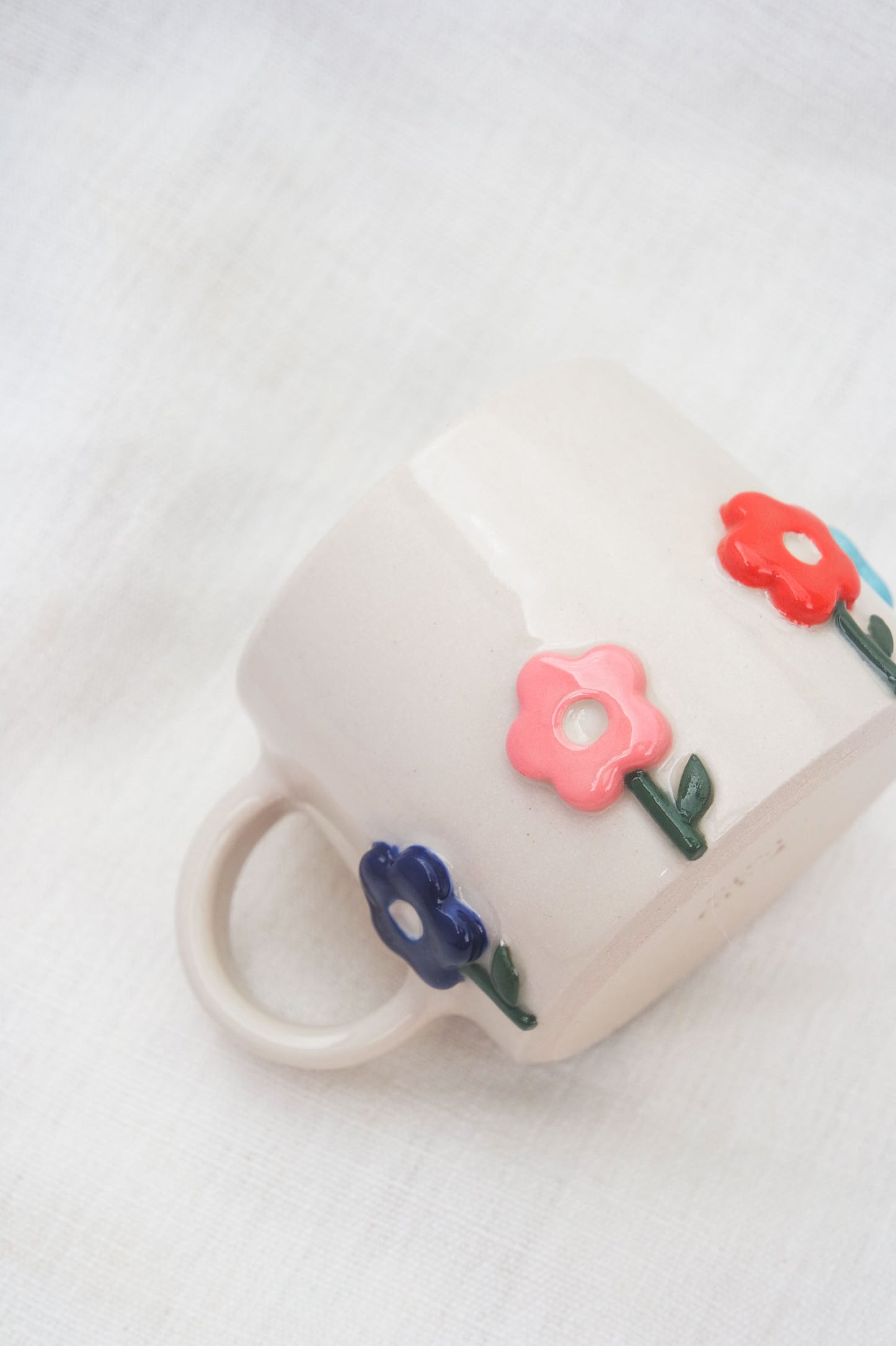 Flower Puff Stem Mug | Multi