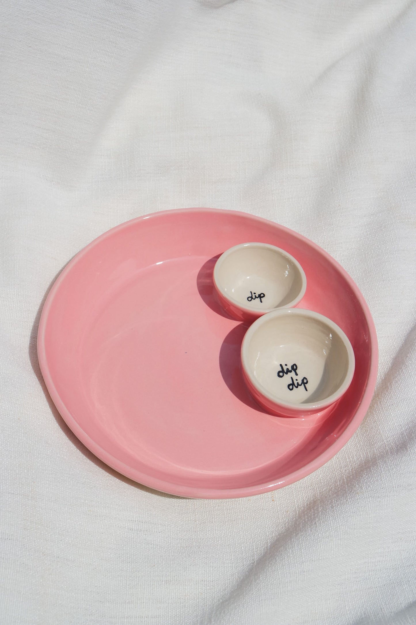 Double Dippy Plate | Pink dip dip (seconds)