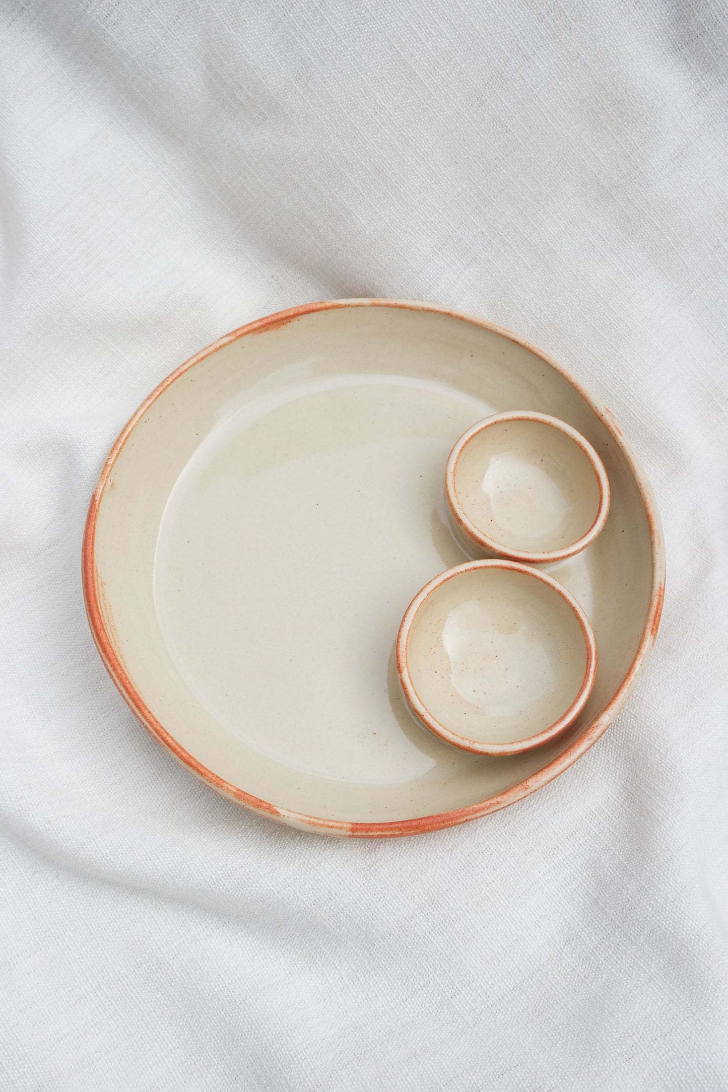 Double Dippy Snack Plate | Vanilla Bean