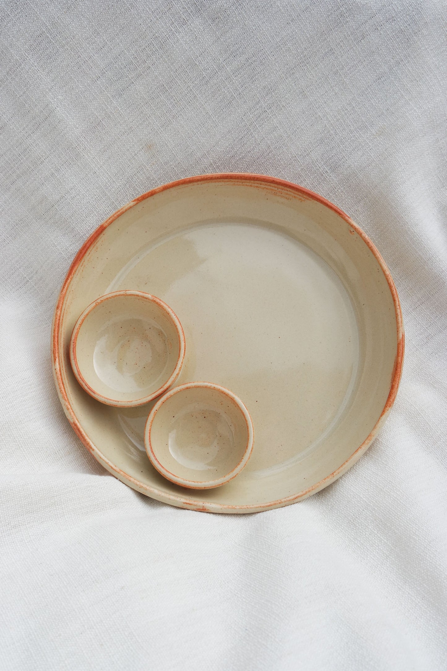 Double Dippy Snack Plate | Vanilla Bean