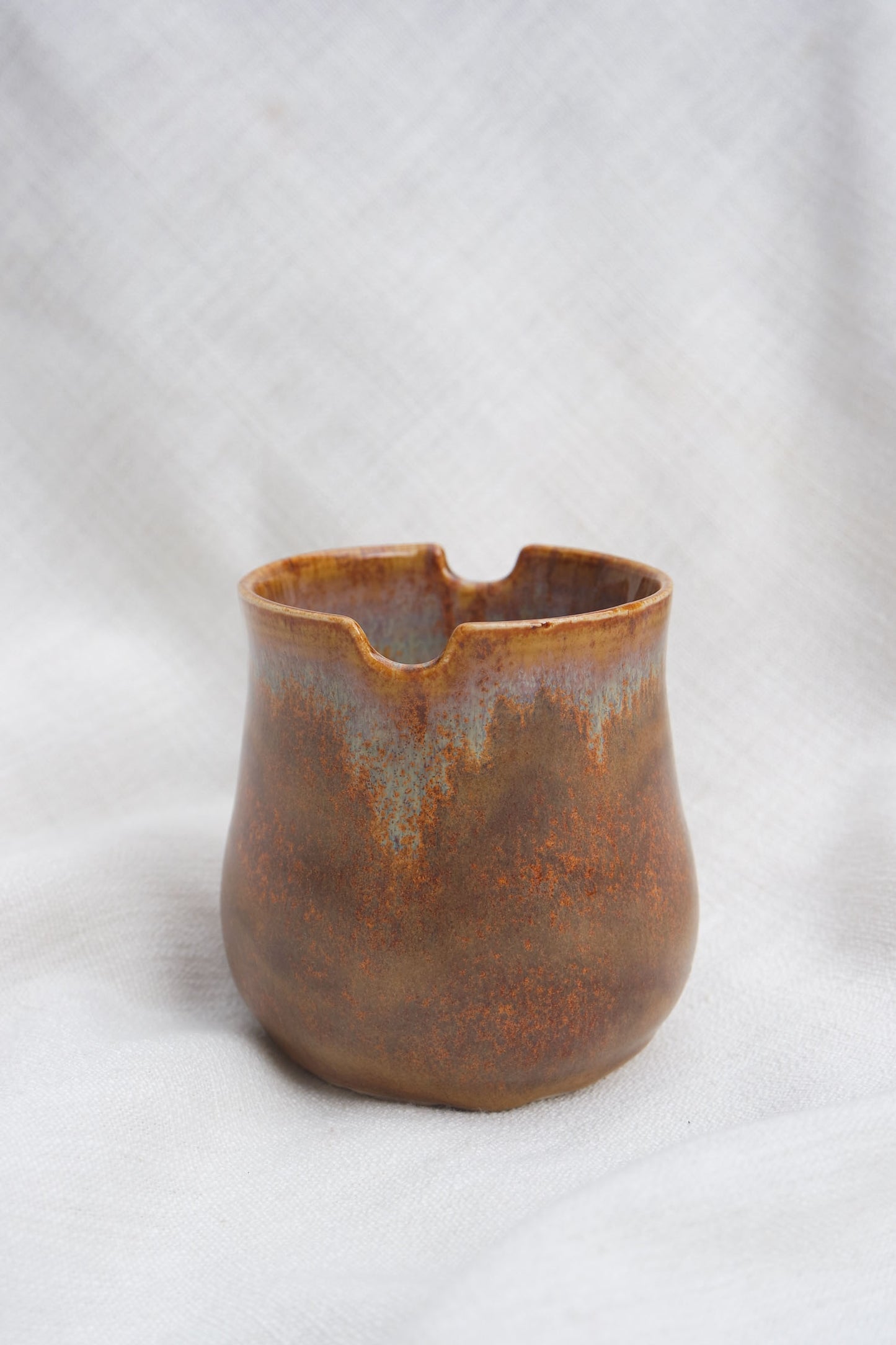 Paint Brush Pot | Brown Ethereal Drip