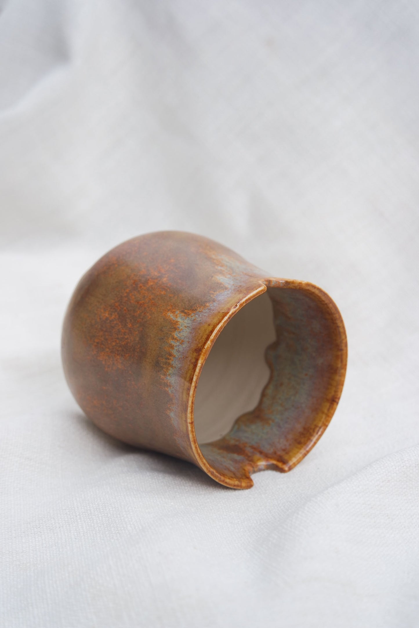 Paint Brush Pot | Brown Ethereal Drip