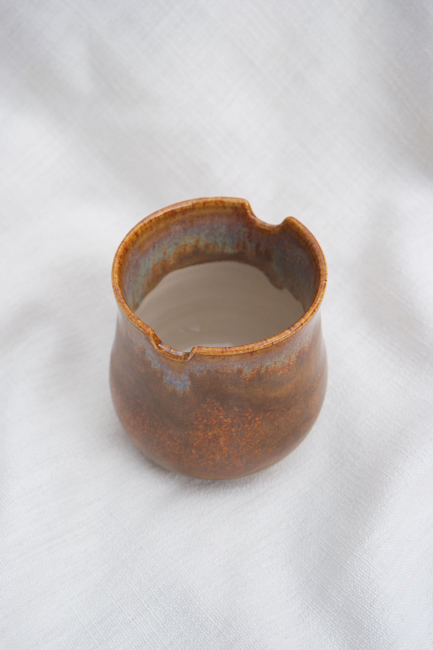 Paint Brush Pot | Brown Ethereal Drip