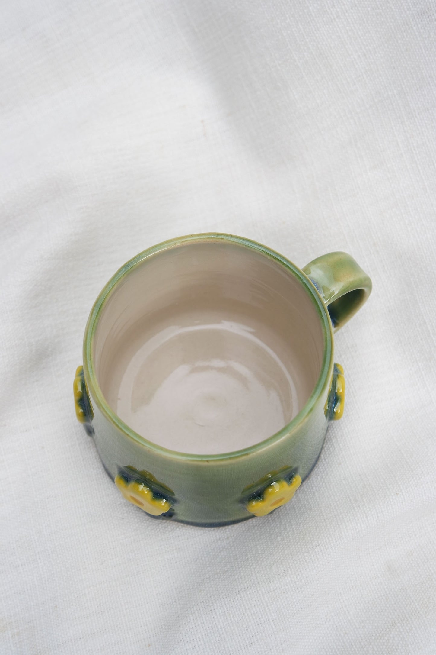 Flower Puff Stem Mug | Grass & Buttercup