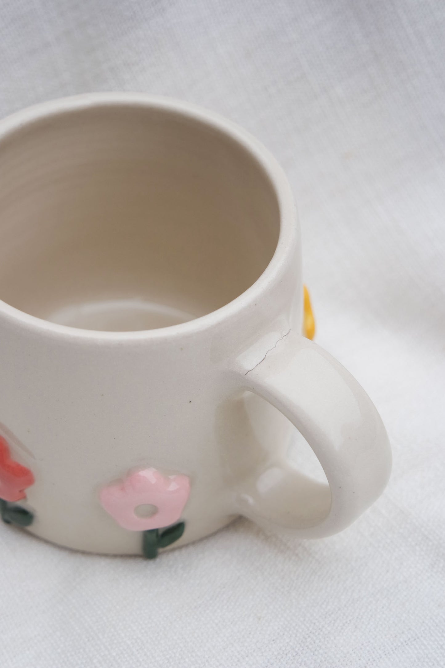 Flower Puff Stem Mug | Warm Tones *seconds