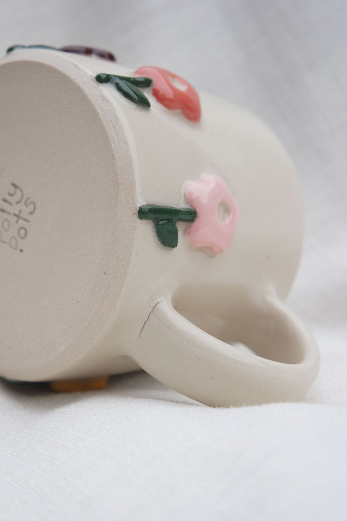 Flower Puff Stem Mug | Warm Tones *seconds