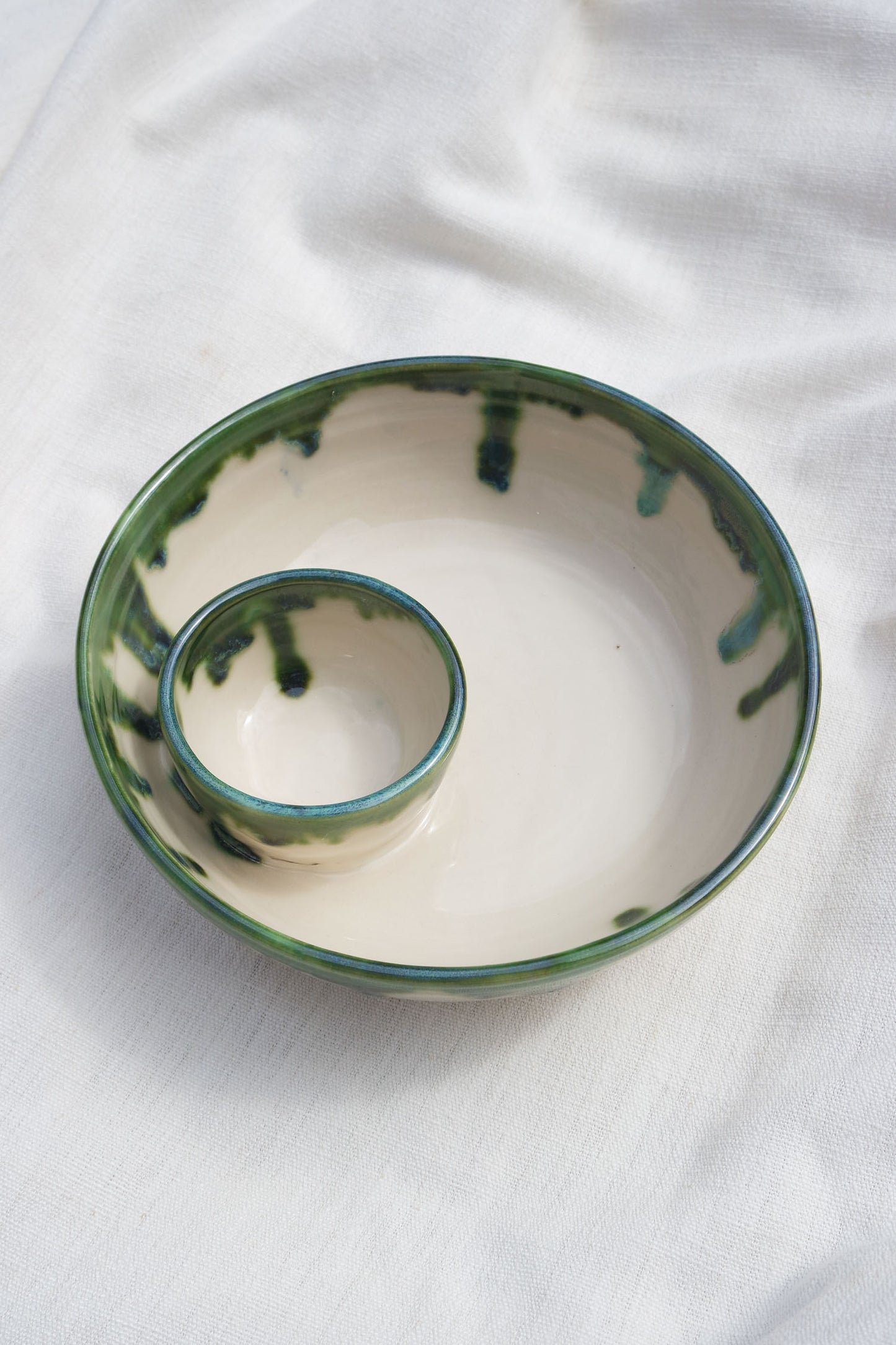 Dippy Bowl | Green drip