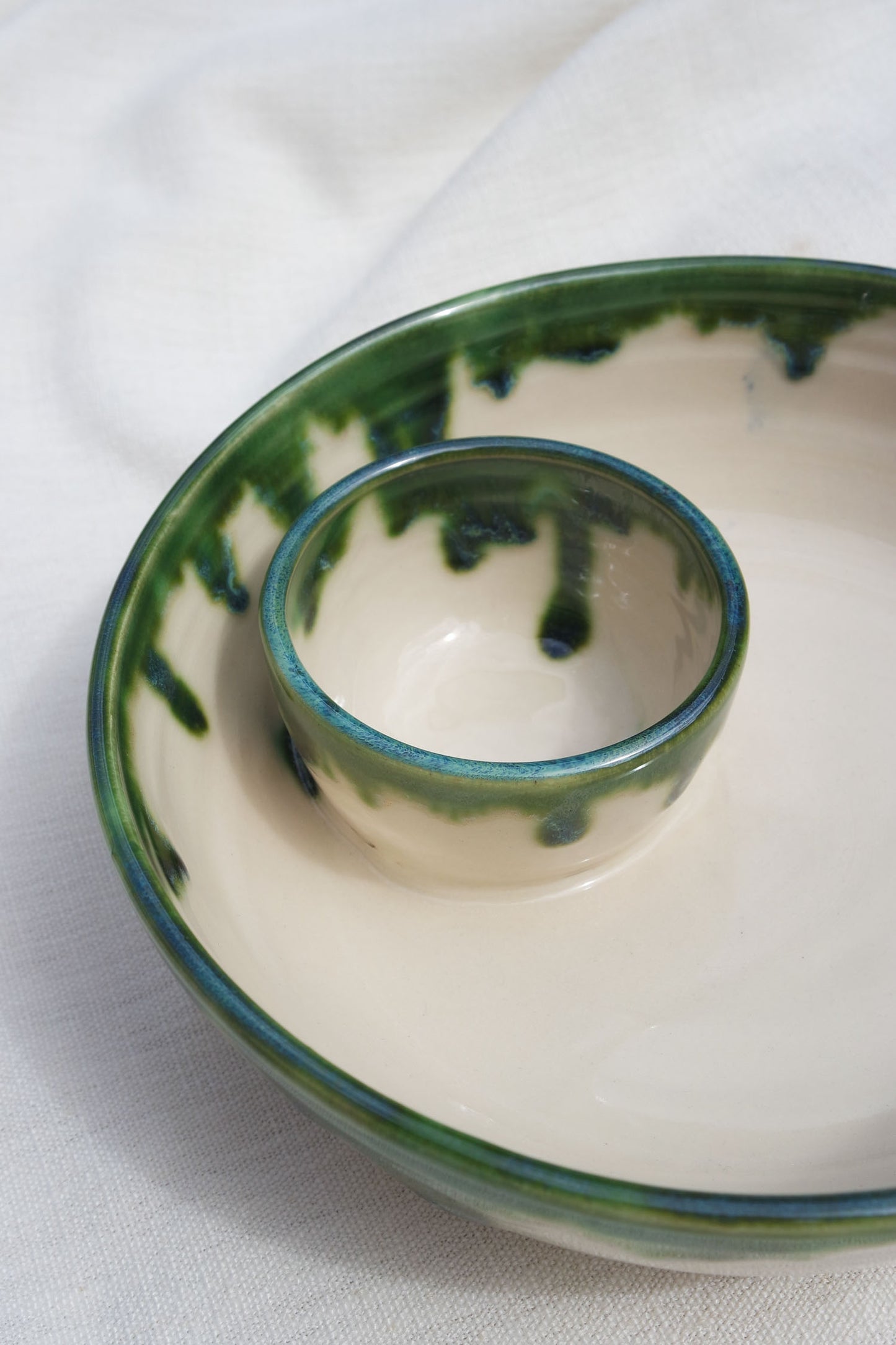 Dippy Bowl | Green drip
