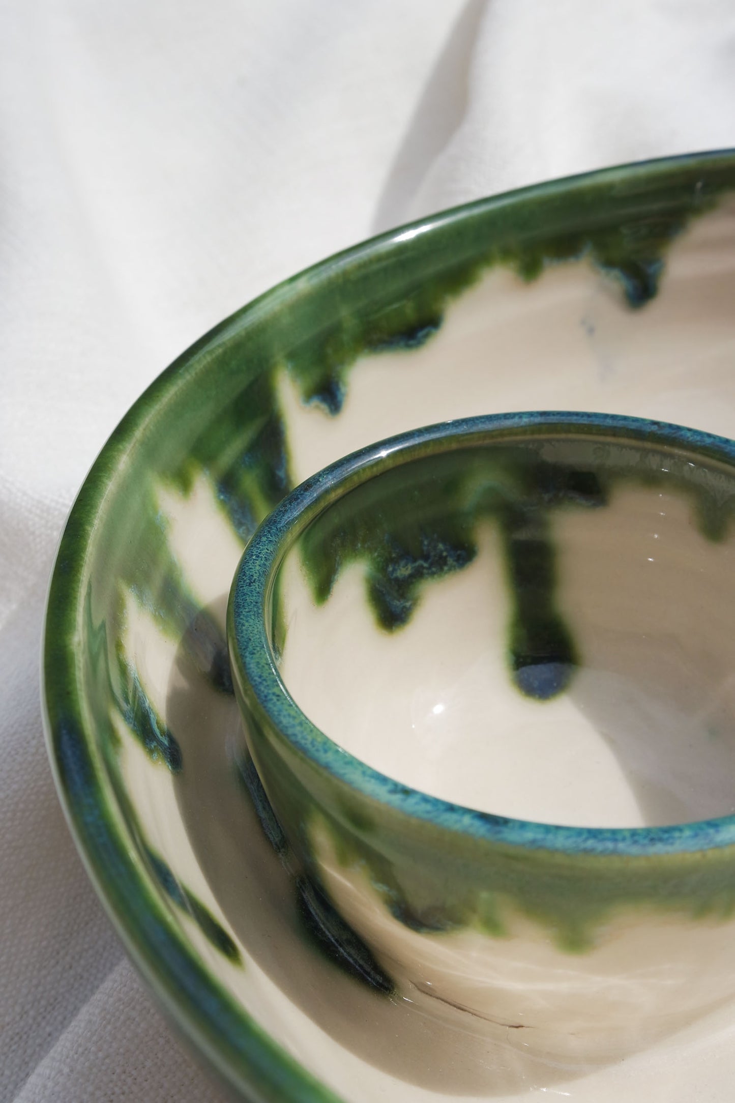 Dippy Bowl | Green drip