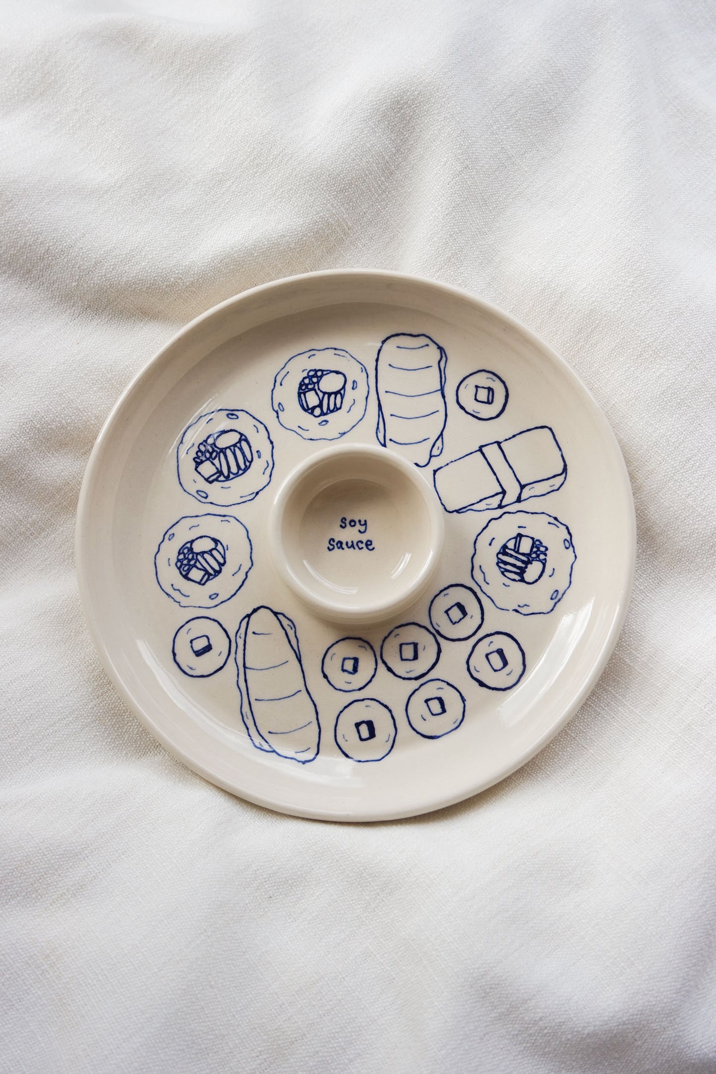 Snack Dippy Plate | Sushi