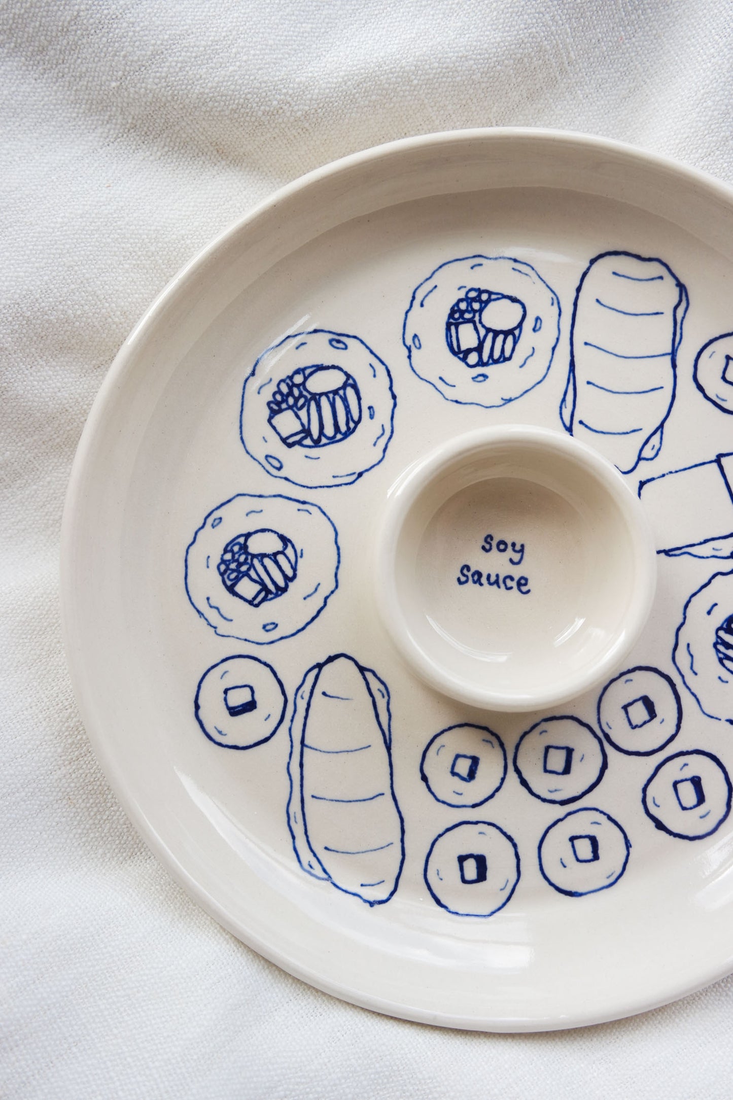 Snack Dippy Plate | Sushi
