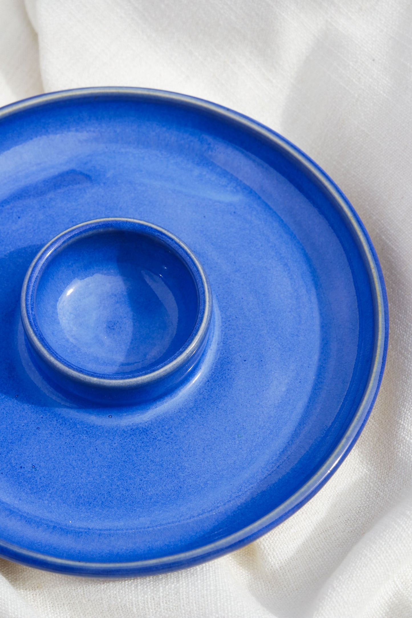 Snack Dippy Plate | Ocean Blue