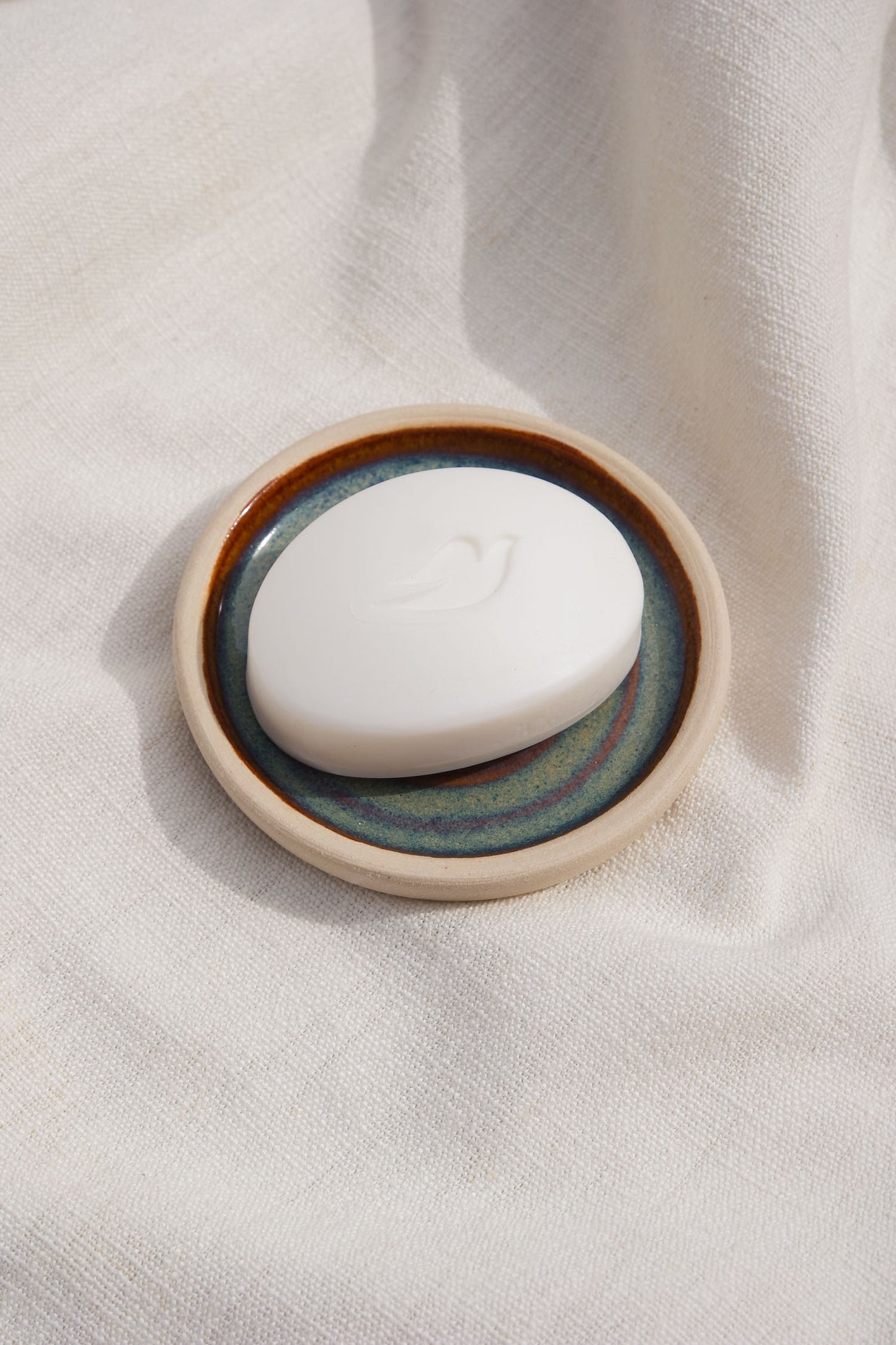 Soap Dish | Drippy Blue Brown swirl