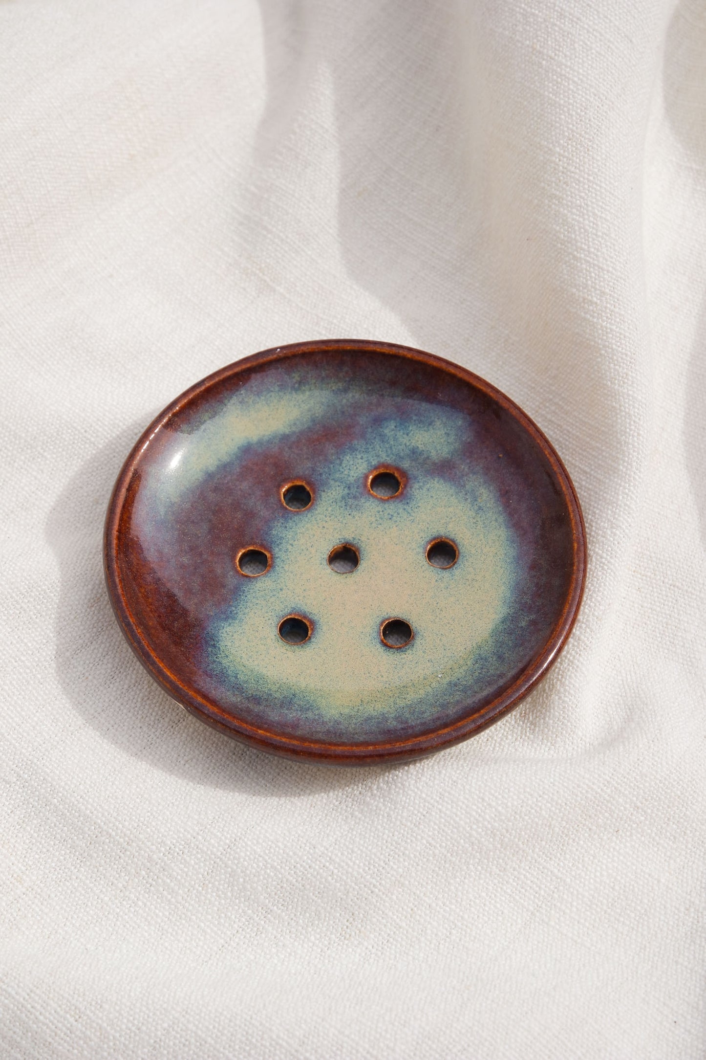 Soap Dish | Drippy Blue Brown 2