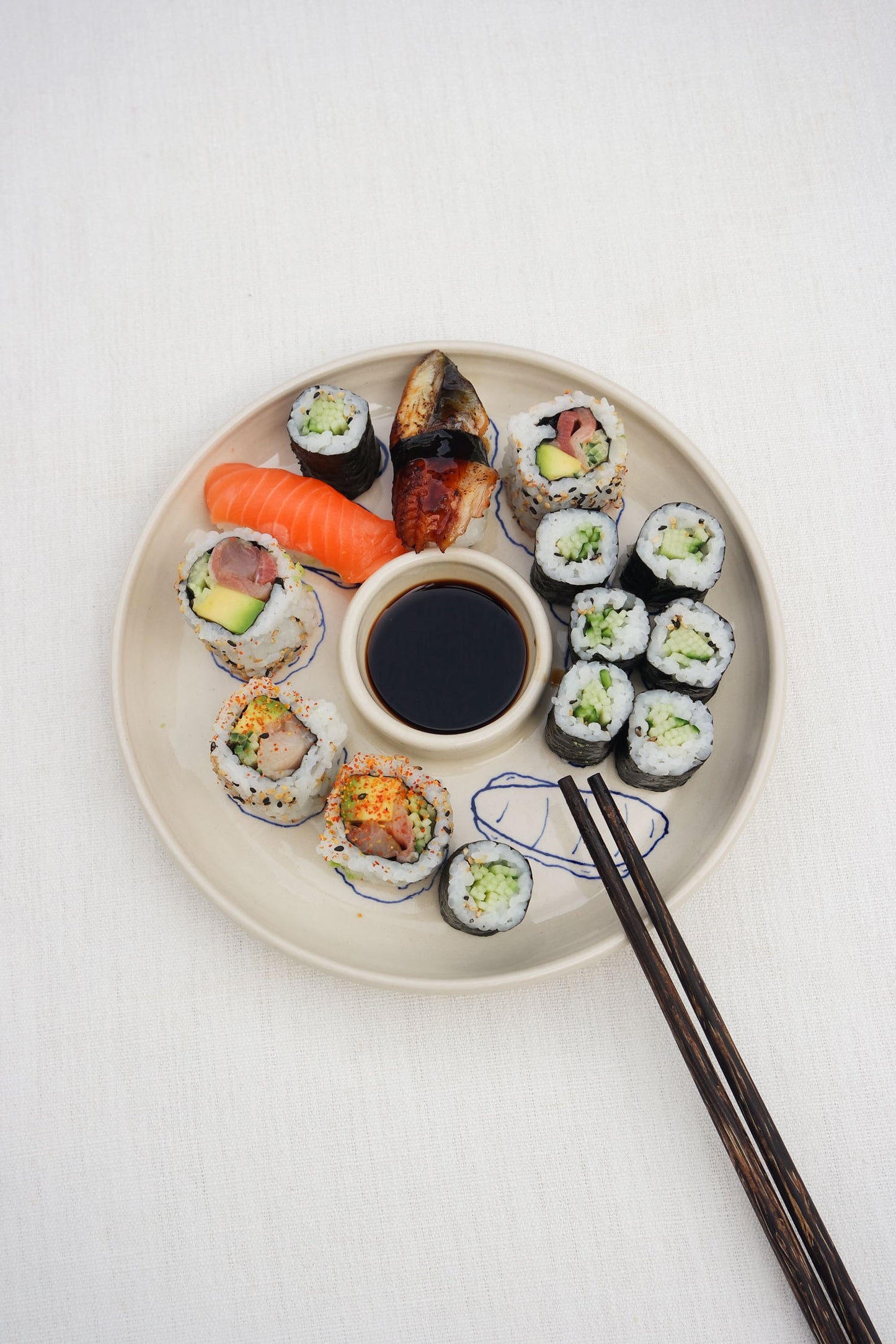 Snack Dippy Plate | Sushi