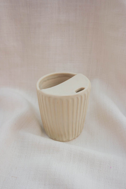 Travel Cup | Alabaster White Flute