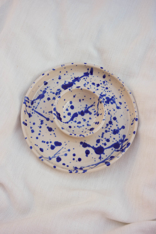 Dippy Platter | Cobalt Splatter