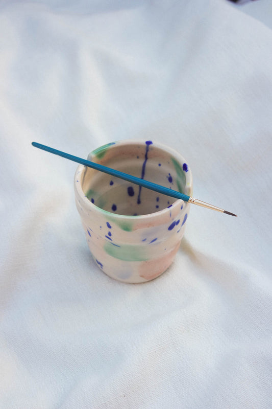 Paint Brush Pot | Splatter Swirl