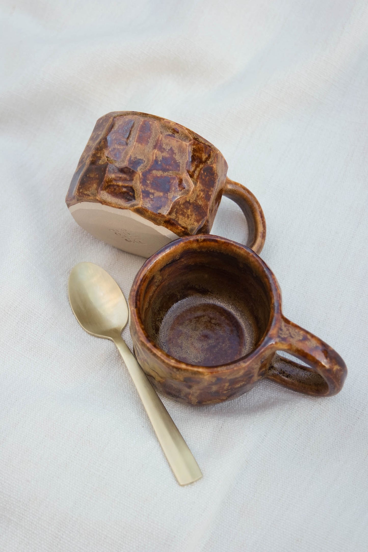 Espresso Cup Set | Brown Chisel