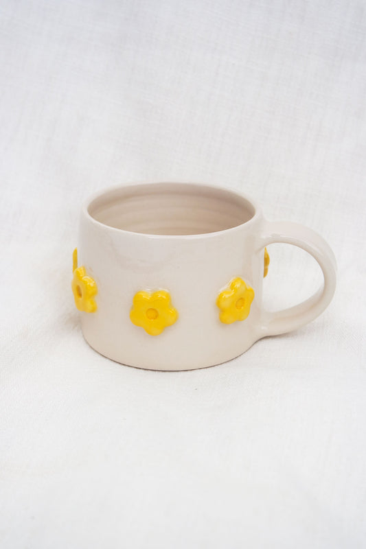 Flower Puff Straight Mug | Buttercup