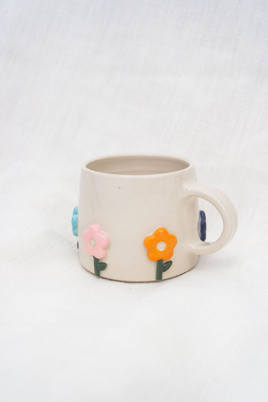 Flower Puff Stem Mug | Multi