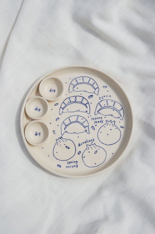 Dippy Dinner Plate | Dumplings [Made to order]