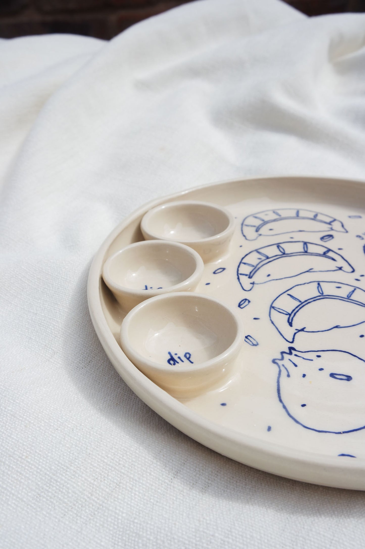 Dippy Dinner Plate | Dumplings [Made to order]
