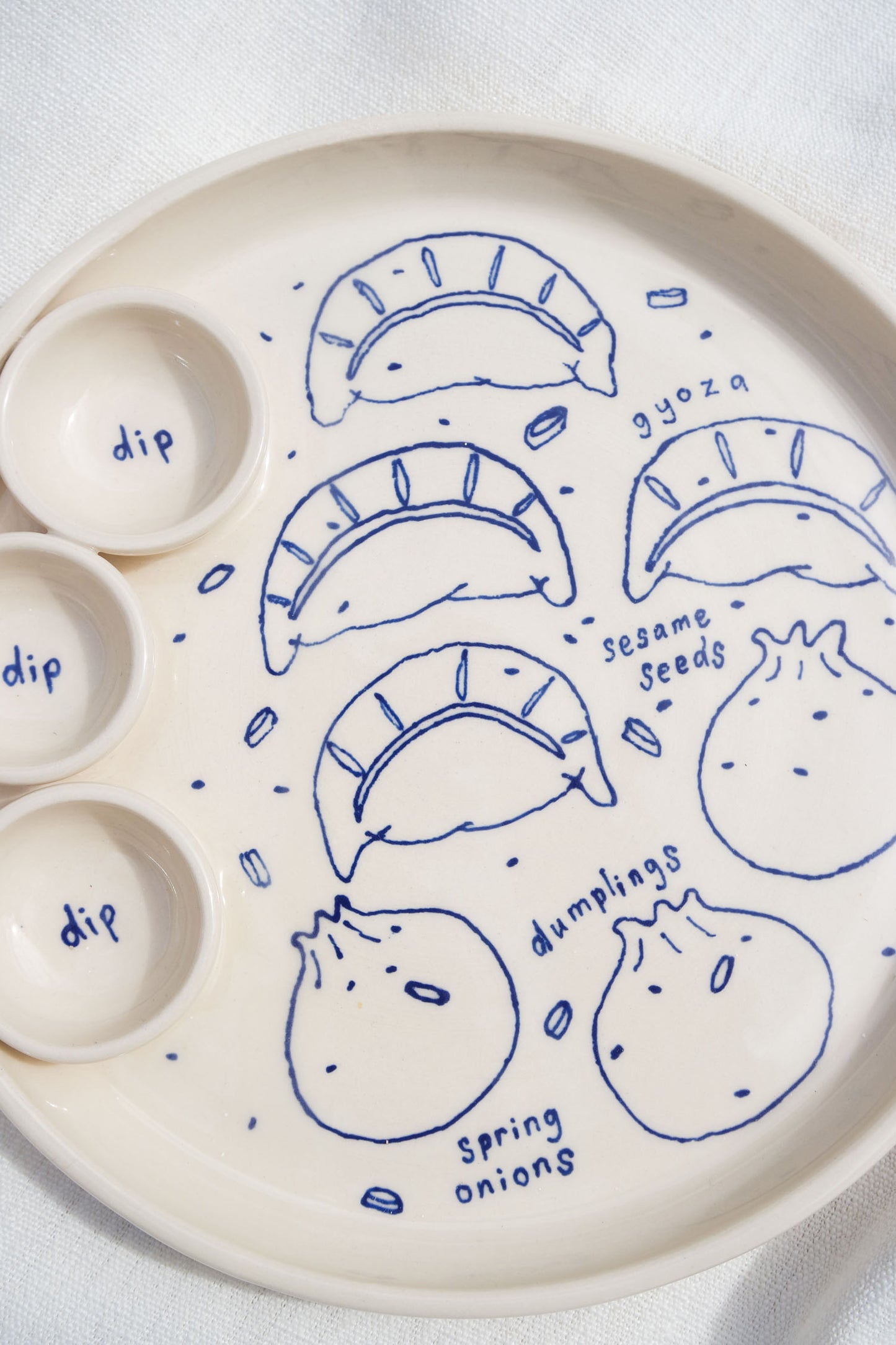 Dippy Dinner Plate | Dumplings [Made to order]