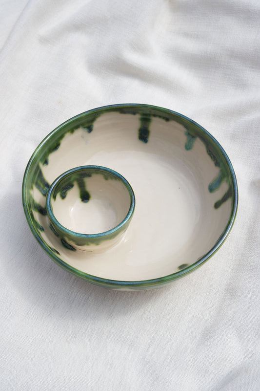 Dippy Bowl | Green drip