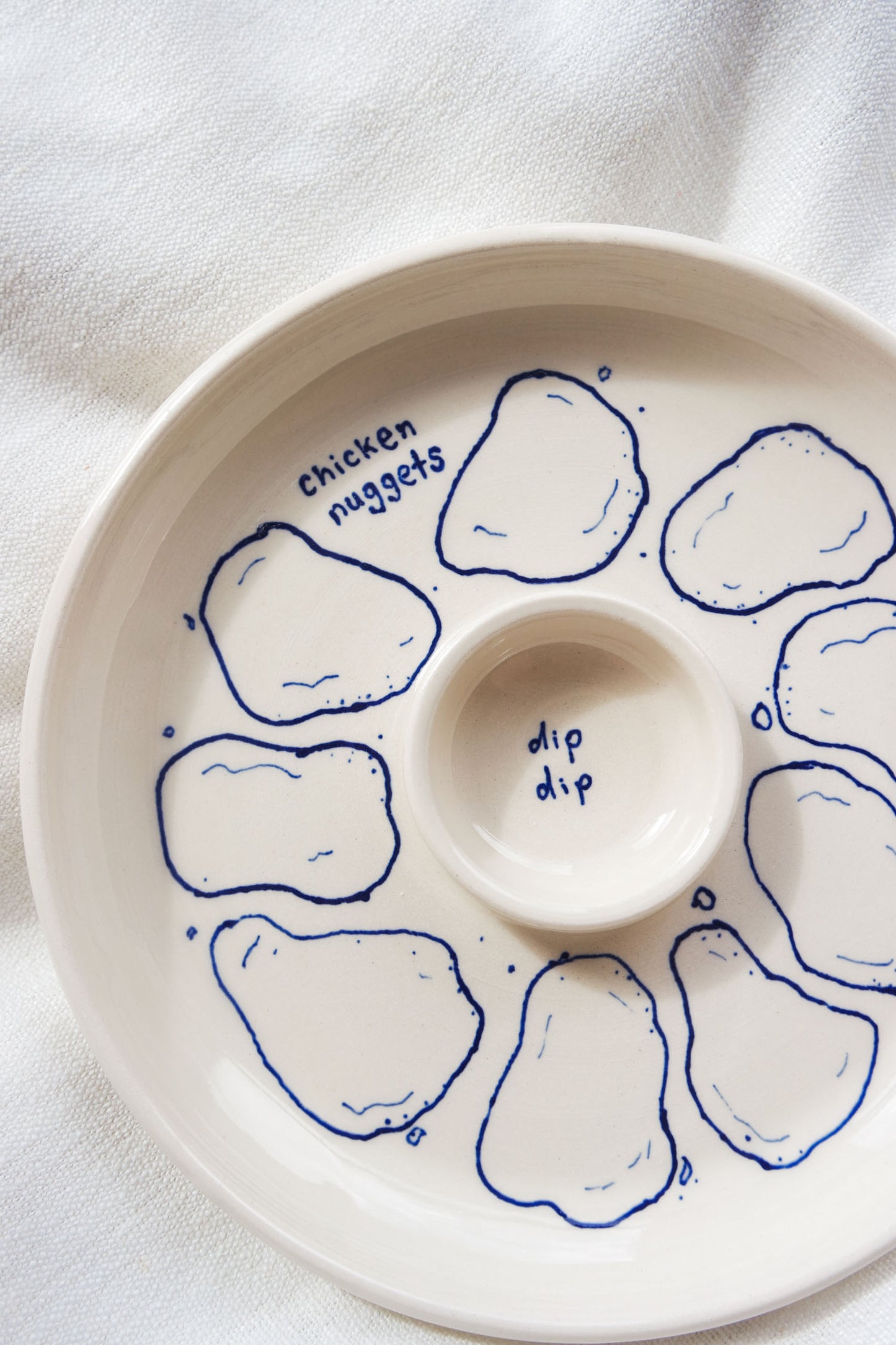 Snack Dippy Plate | Chicken Nuggets & Dip