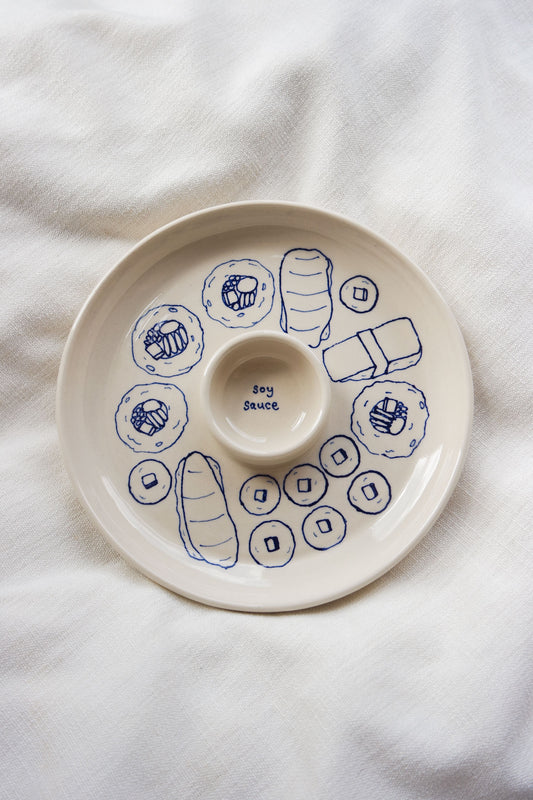 Snack Dippy Plate | Sushi