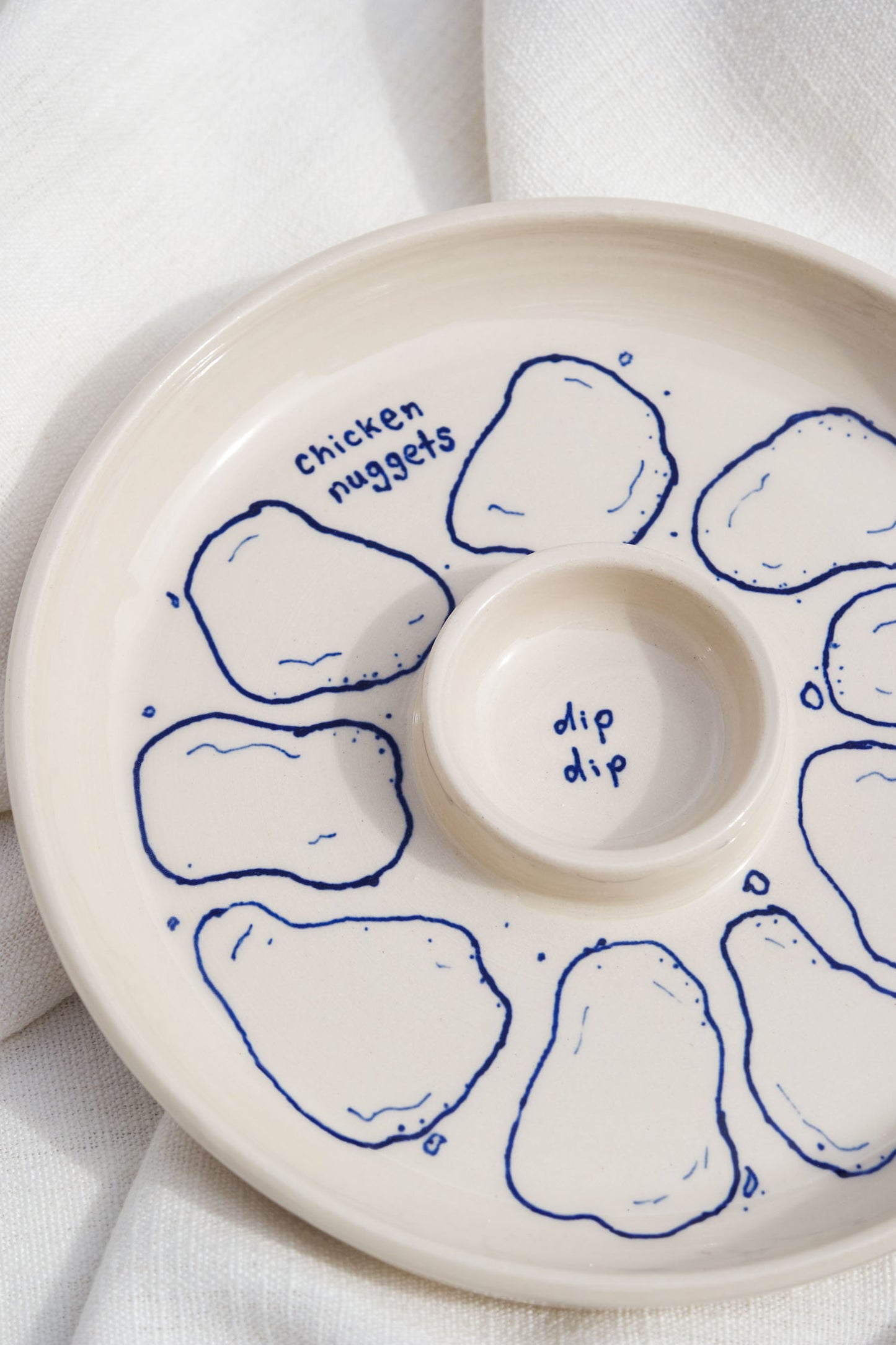 Snack Dippy Plate | Chicken Nuggets & Dip