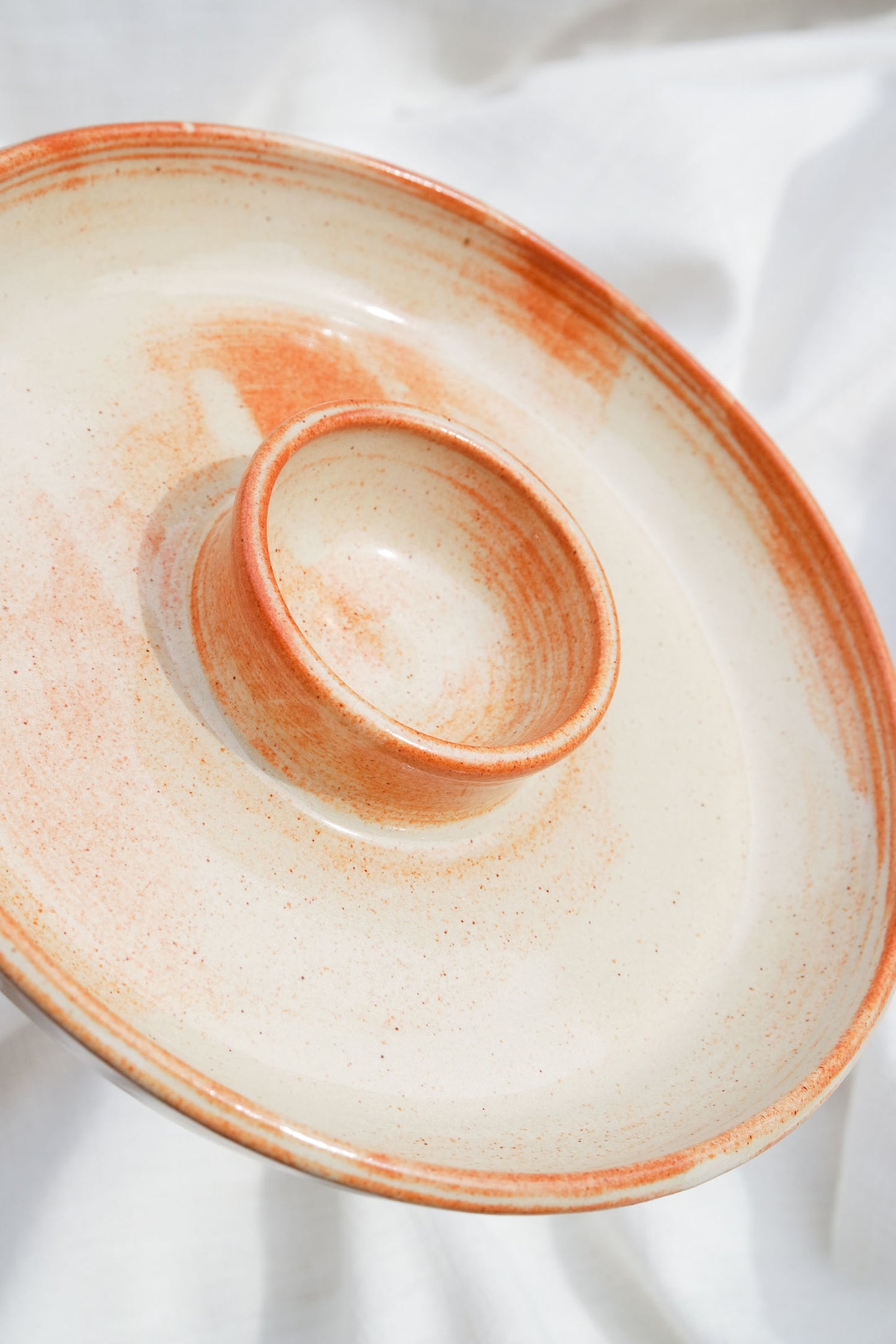 Snack Dippy Plate | Vanilla Bean Extra Cinnamon